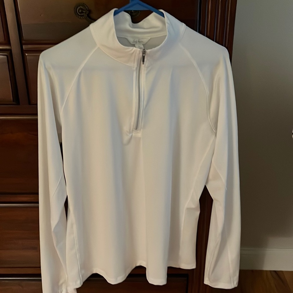White Golf quarter zip